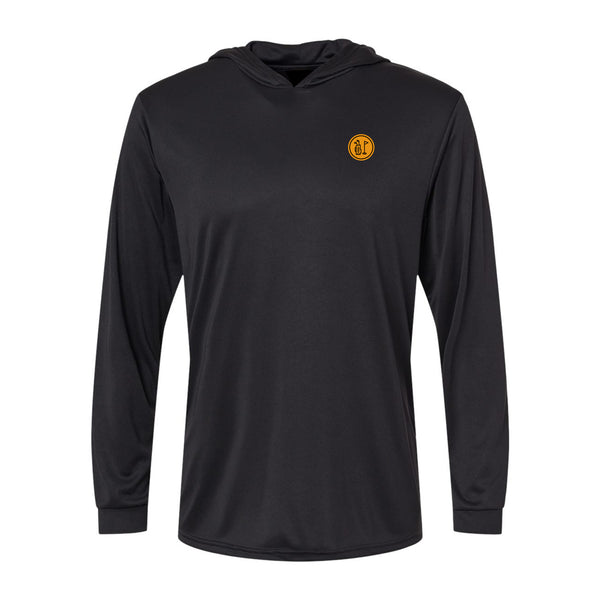 JT BIRDIE LONG SLEEVE SUN HOODIE BLACK