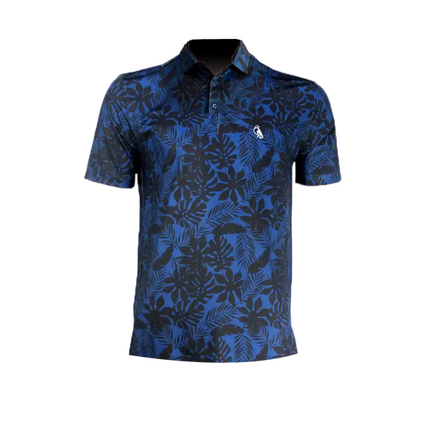 Midnight Floral Performance Polo